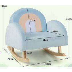 Fotoliu-balansoar Costway HY10211BL (Blue) Thumb