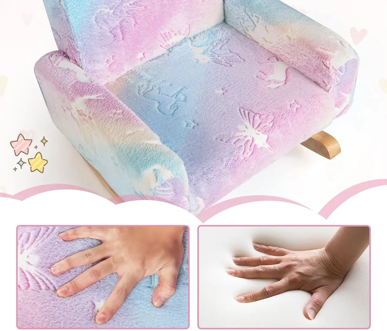 Fotoliu-balansoar Costway HY10348VT (Multicolor)