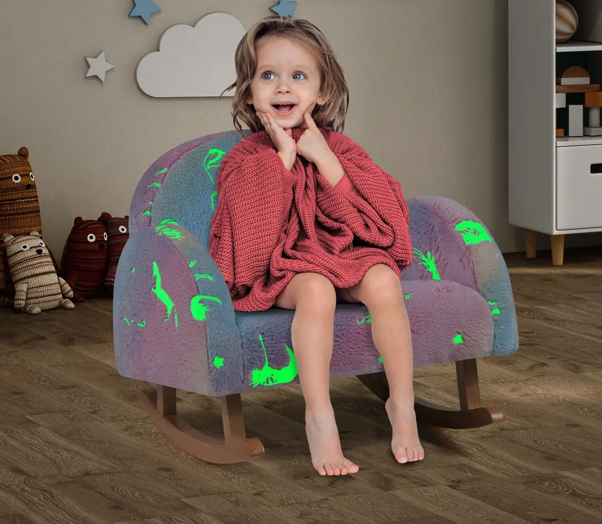 Кресло-качалка Costway HY10359MT (Multicolor)