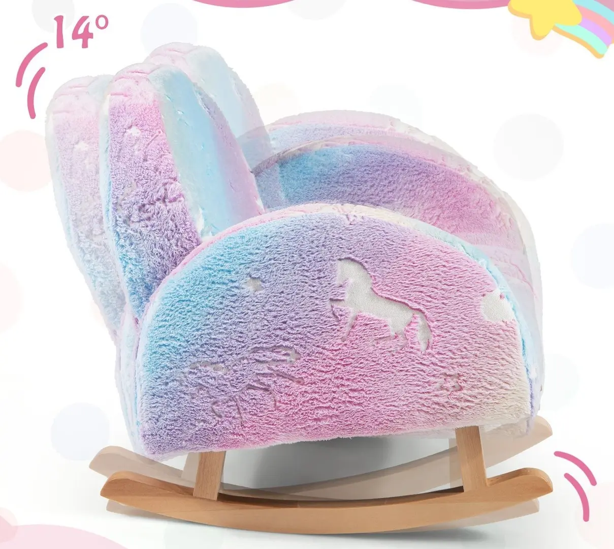 Кресло-качалка Costway HY10359MT (Multicolor)