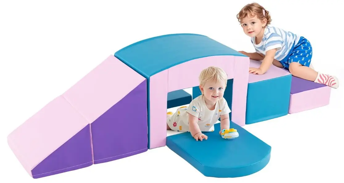 Modul moale pentru joc Costway FH10135BL (Blue/Pink)