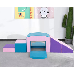 Мягкий игровой модуль Costway FH10135BL (Blue/Pink)