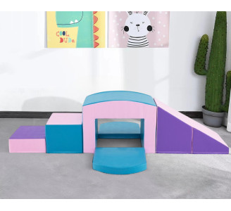 Modul moale pentru joc Costway FH10135BL (Blue/Pink)