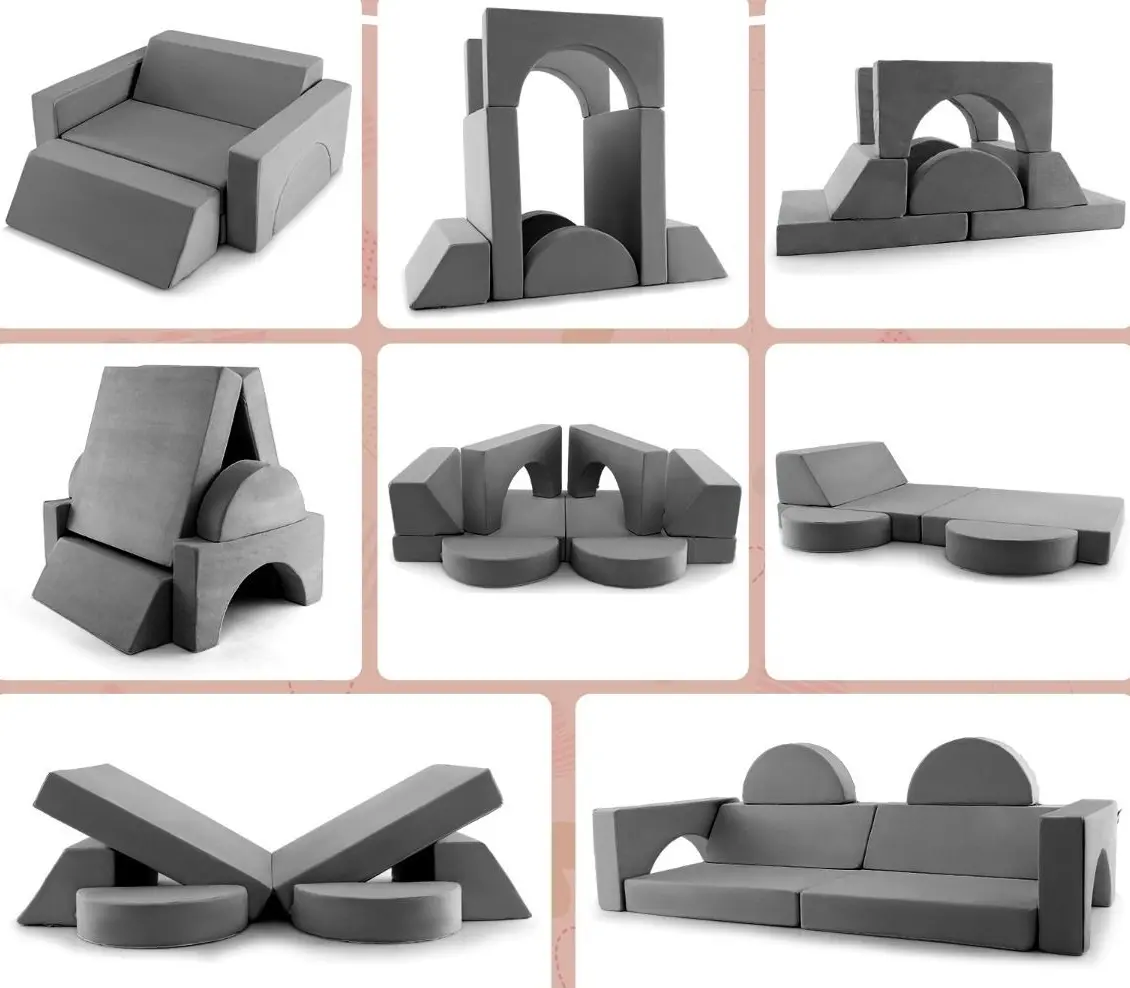 Modul moale pentru joc Costway HV10429GR (Grey)