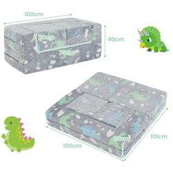 Modul moale pentru joc Costway HV10576GD (Grey) Thumb