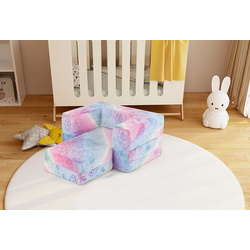 Мягкий игровой модуль Costway HV10577UN (Pink/Blue)