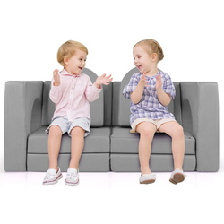 Мягкий игровой модуль Costway TP10265GR (Grey) Thumb