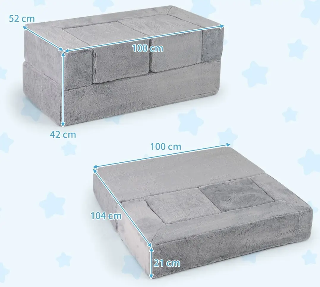 Modul moale pentru joc Costway TP10268GR (Grey)