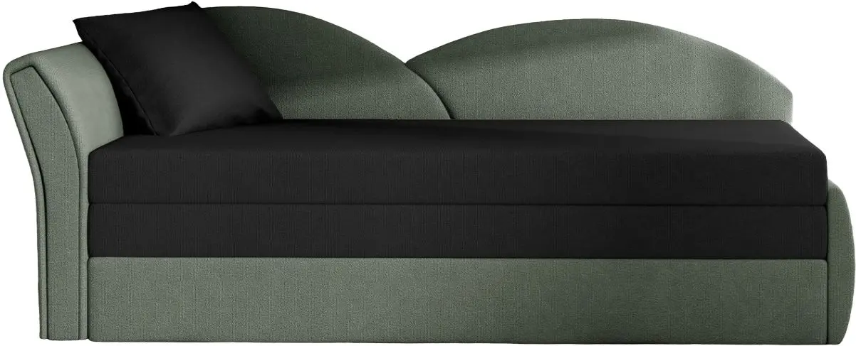 Canapea Eltap Aga Alova 04/Alova 10 Left (Black/Gray)