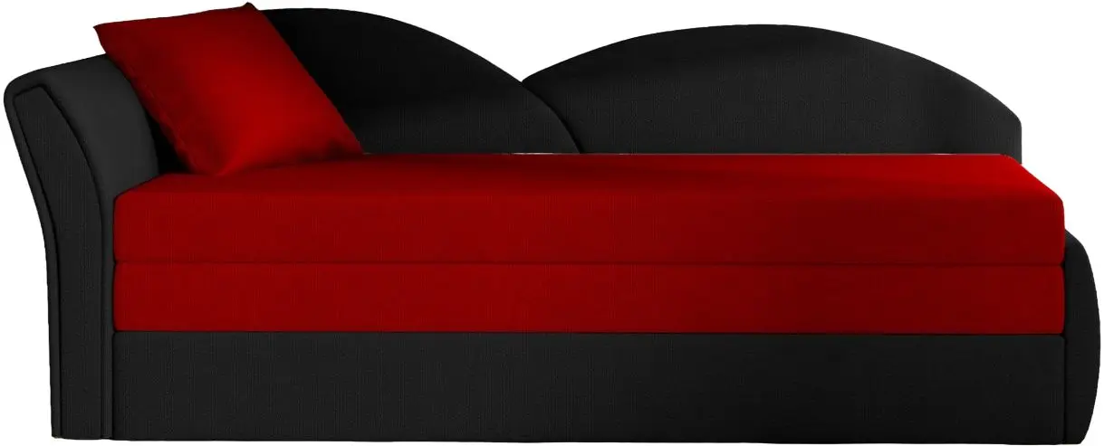 Canapea Eltap Aga Alova 46/Alova 04 Left (Red/Black)