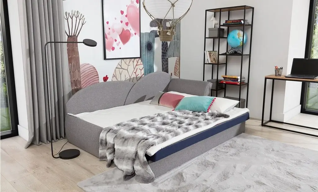 Canapea Eltap Aga Soro 100/Soro 83 Left (Dark Gray/Light Gray)