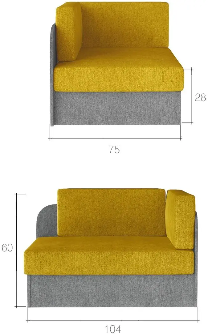 Диван Eltap Rosa Alova 12/Alova 07 (Brown/Beige)