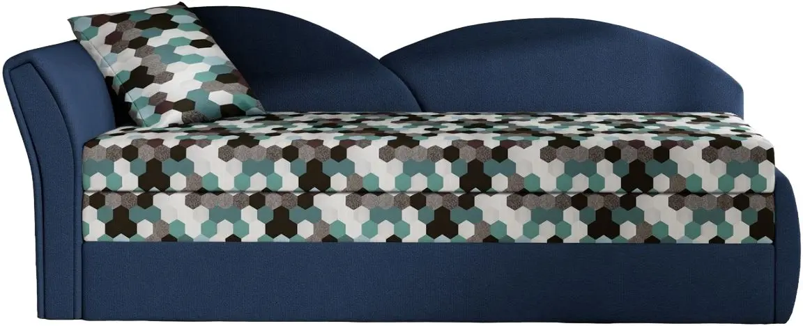 Диван угловой Eltap Aga Ac 01/Alova 79 Left (Multicolor/Dark Blue)