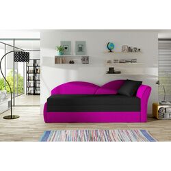 Canapea de colt Eltap Aga Alova 04/Alova 76 Right  (Black/Fuchsia) Thumb