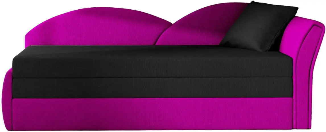 Canapea de colt Eltap Aga Alova 04/Alova 76 Right  (Black/Fuchsia)