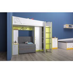 Диванный блок Mobi Альфа 11.20 (Серый/Горчичный) Thumb