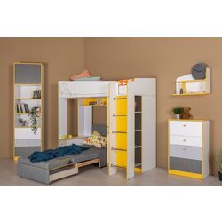 Диванный блок Mobi Альфа 11.20 (Серый/Горчичный) Thumb