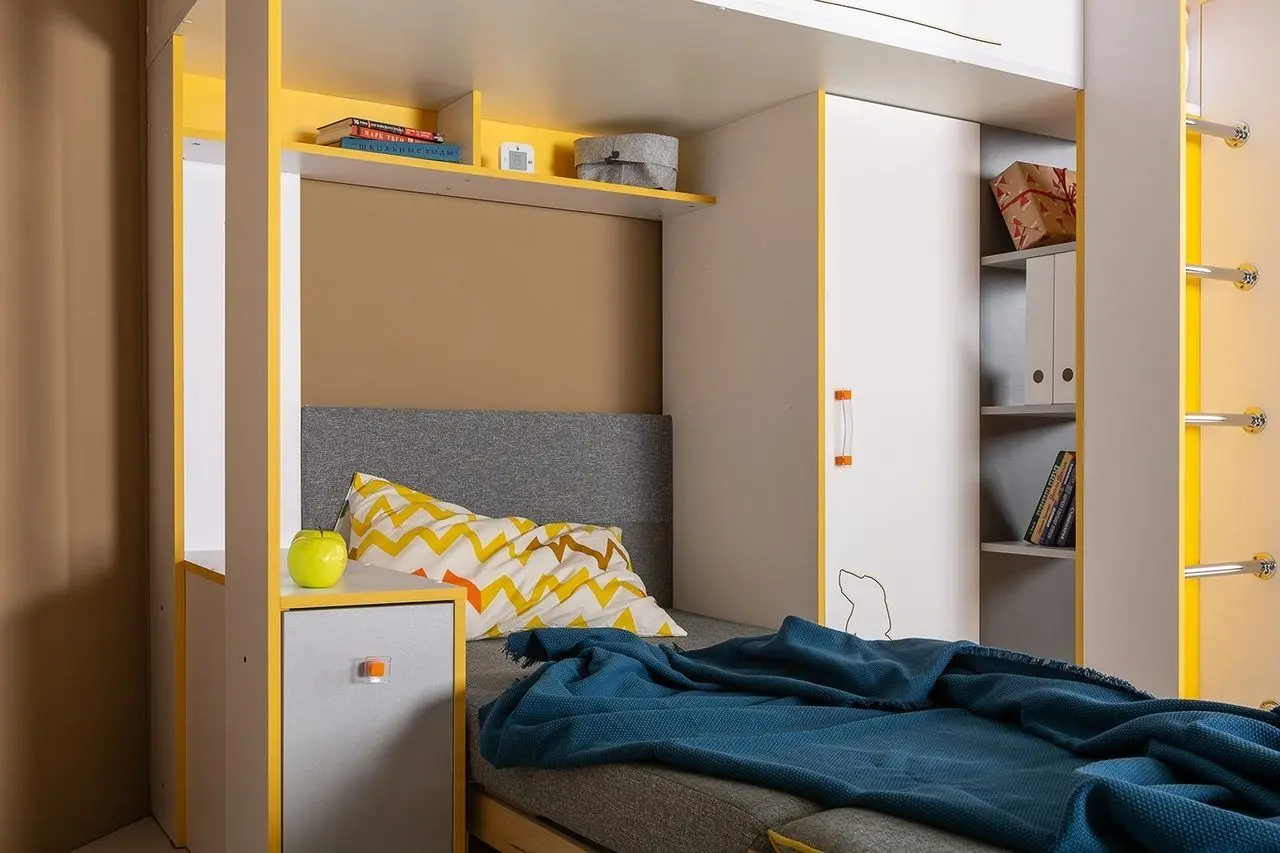 Диванный блок Mobi Альфа 11.20 (Серый/Горчичный) - 4