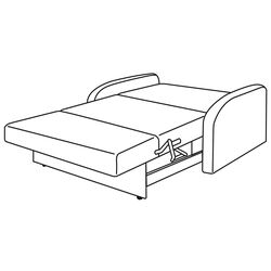 Canapea Modern Malyutka Alaska 10 Total Eclipse (Dark Grey) Thumb