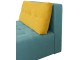 Canapea Modern Teddi Alaska 86/Alaska 45 (Turquoise/Mustard)