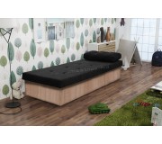 Canapea Prime Furniture Berta Suedine 24 (Black/Sonoma Oak)