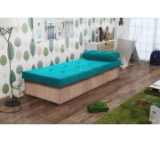 Canapea Prime Furniture Berta Suedine 29 (Blue/Sonoma Oak)