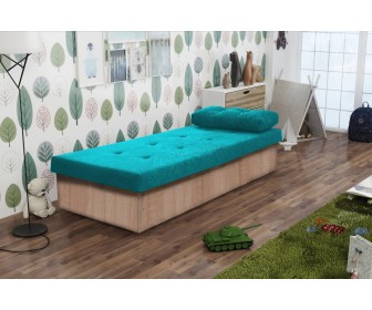 Canapea Prime Furniture Berta Suedine 29 (Blue/Sonoma Oak)