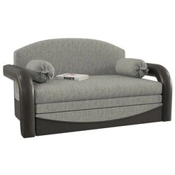 Диван раскладной Smart Димочка Люкс (Flow Gray/Black)