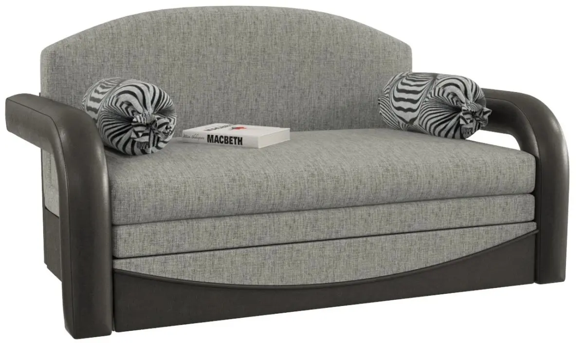 Диван раскладной Smart Димочка Люкс (Flow Gray/Black/Lines)