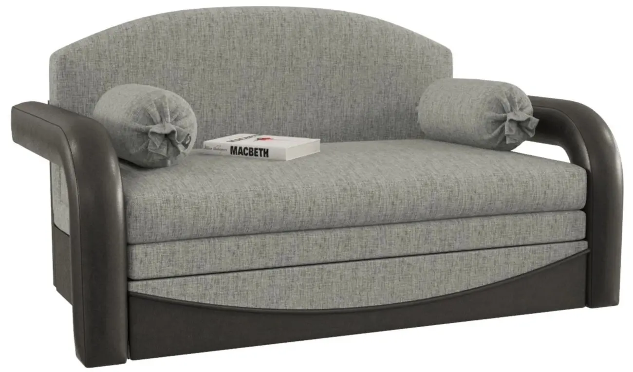 Диван раскладной Smart Димочка Люкс (Flow Gray/Black)