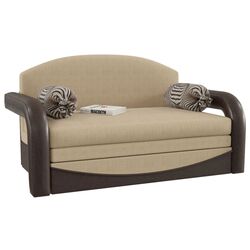 Диван раскладной Smart Димочка Люкс (Gunny Brown/Wenge/Lines)