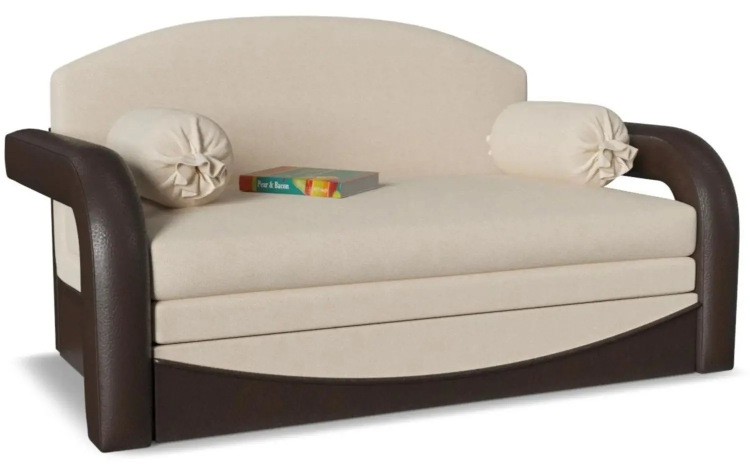 Диван раскладной Smart Димочка Люкс (Ivory/Wenge)