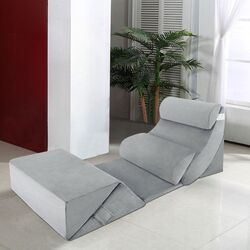 Sezlong moale 7in1 Costway HU10593HS (Grey) Thumb