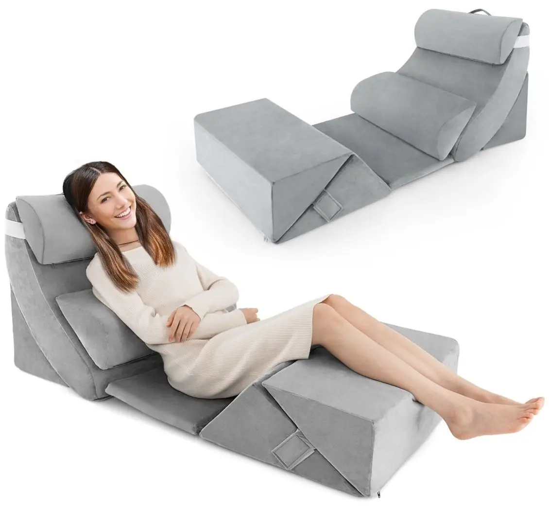 Sezlong moale 7in1 Costway HU10593HS (Grey)