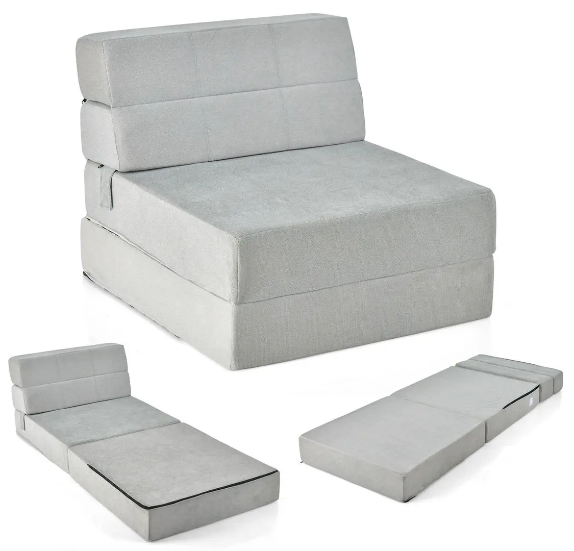 Sezlong moale Costway HU10477GR (Grey)