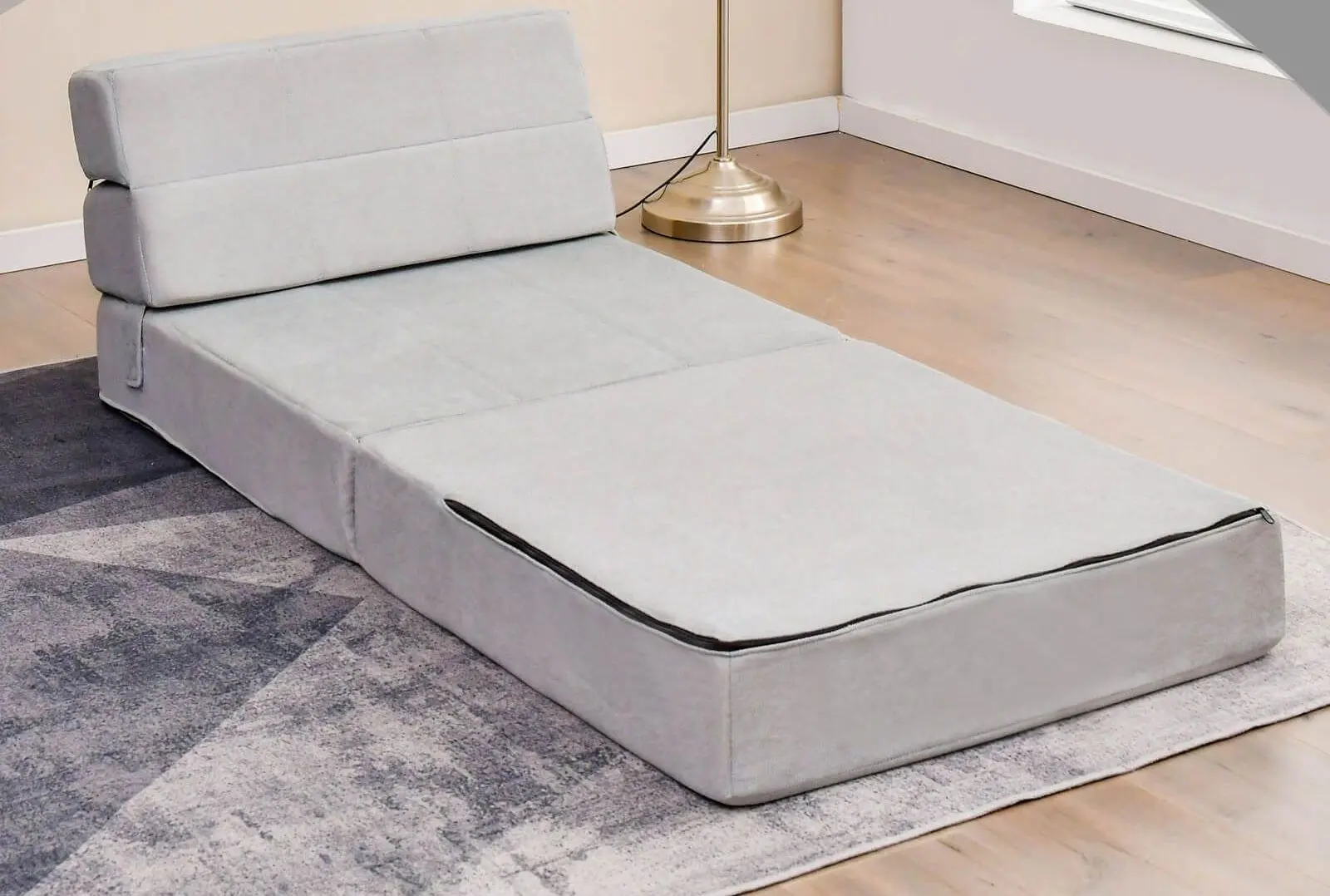 Sezlong moale Costway HU10477GR (Grey)