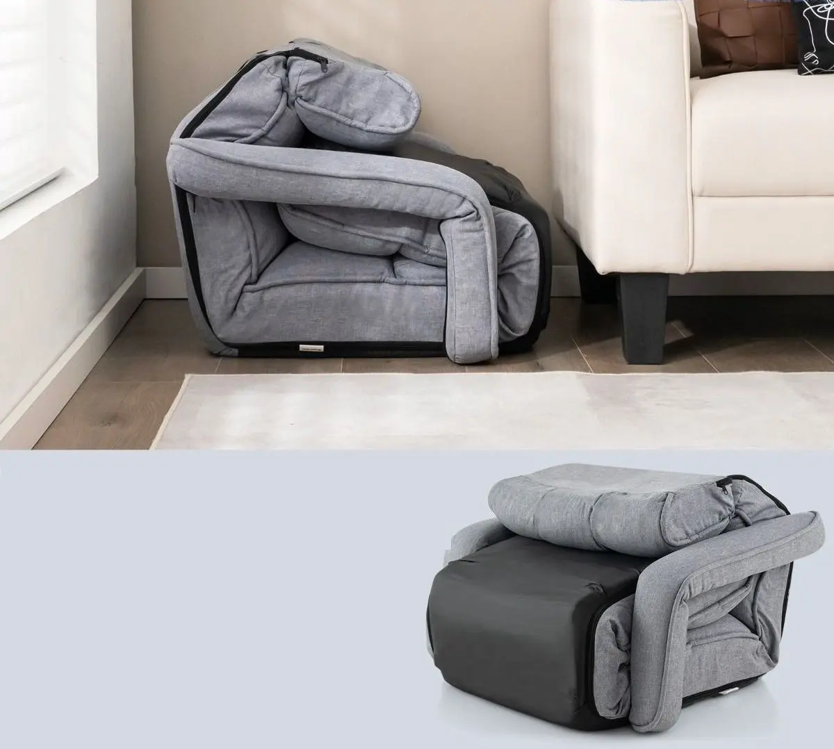 Sezlong moale Costway HV10190GR (Grey) - 4