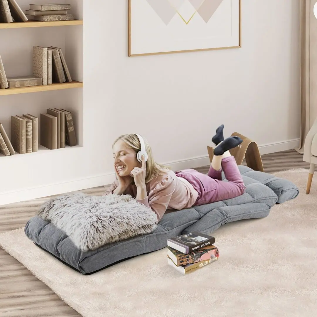 Sezlong moale Costway HV10190GR (Grey) - 6