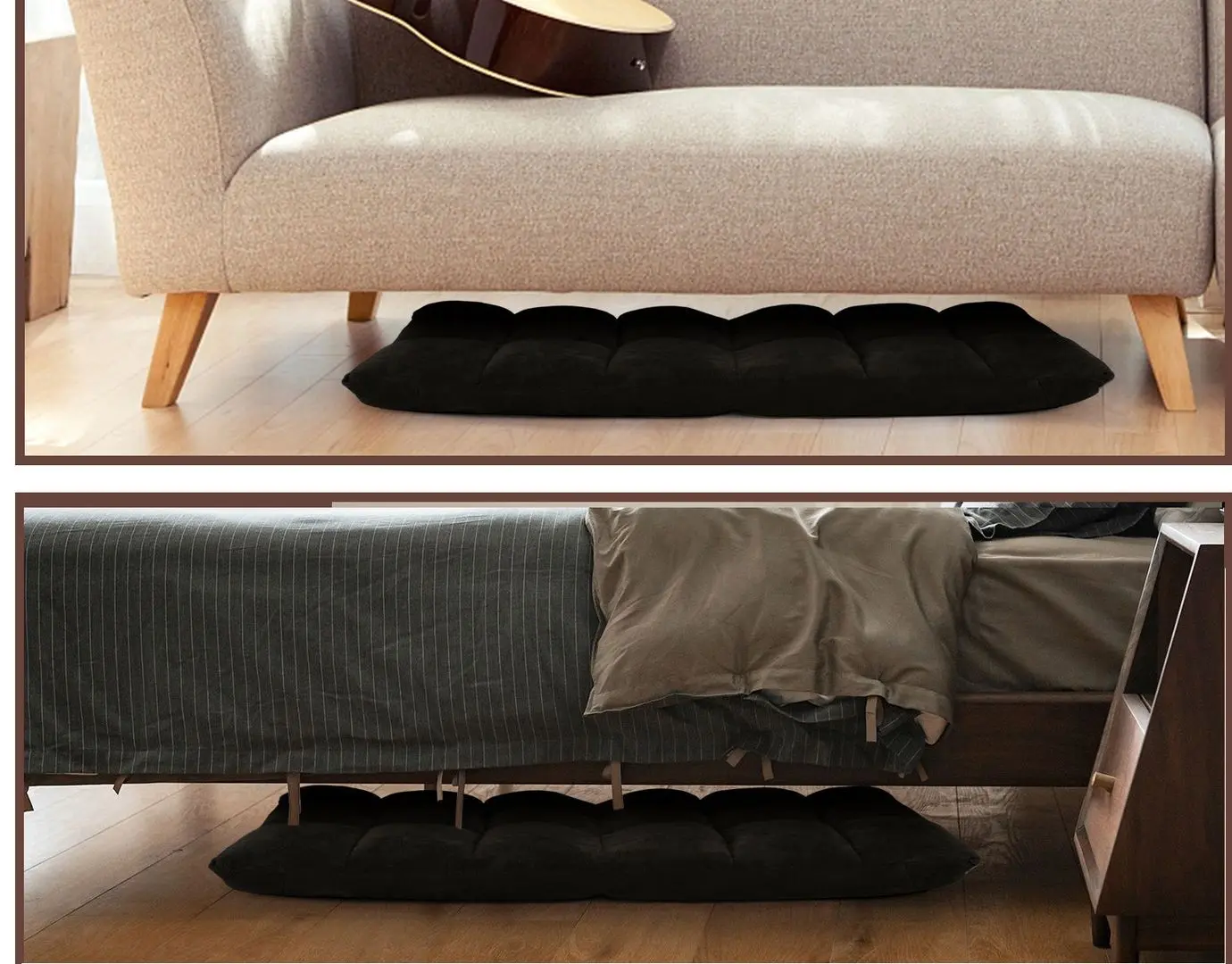 Sezlong moale Costway HV10355HS (Black)