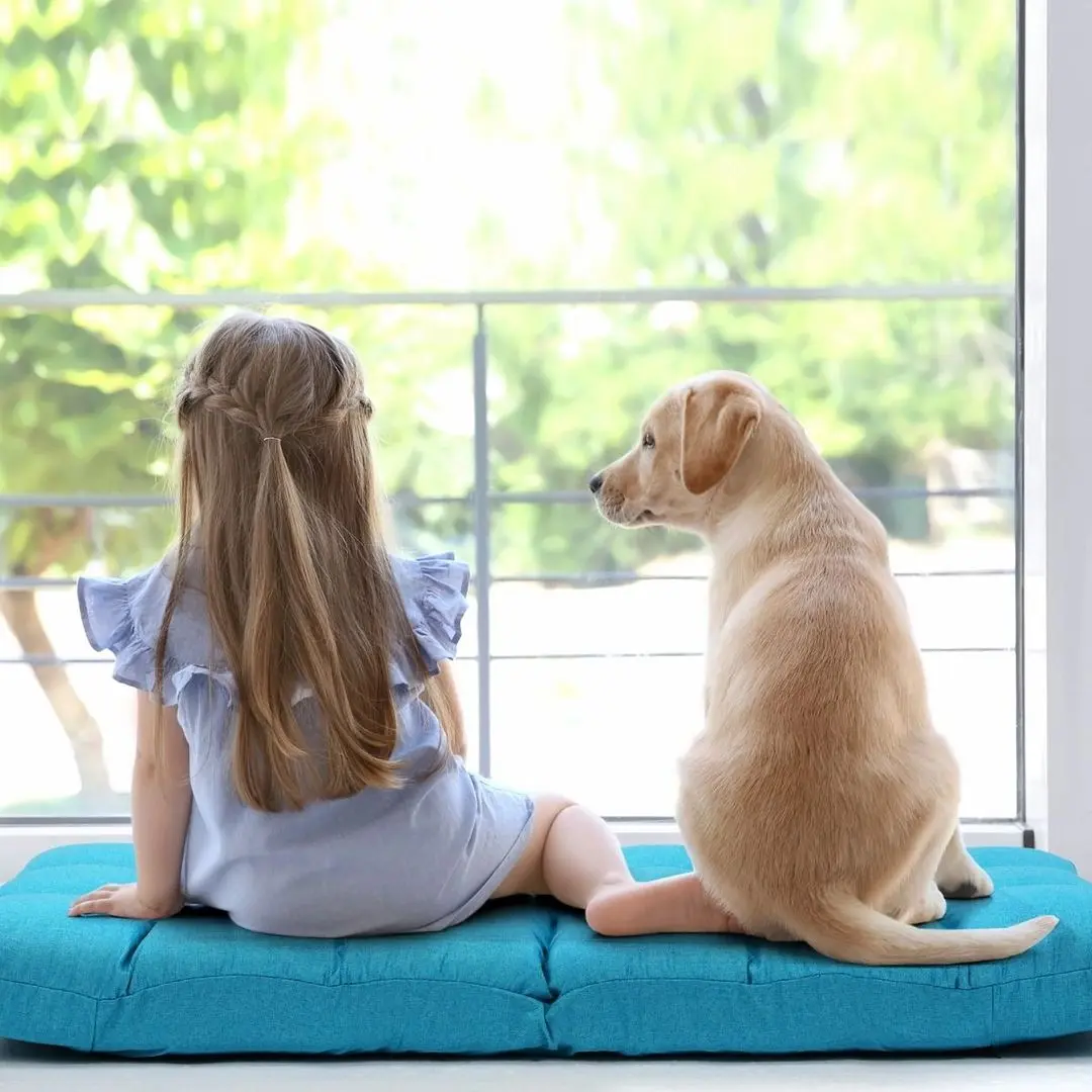 Sezlong moale Costway HV10355PB (Turquoise) - 2