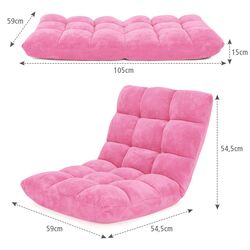 Sezlong moale Costway HV10355PI (Pink) Thumb