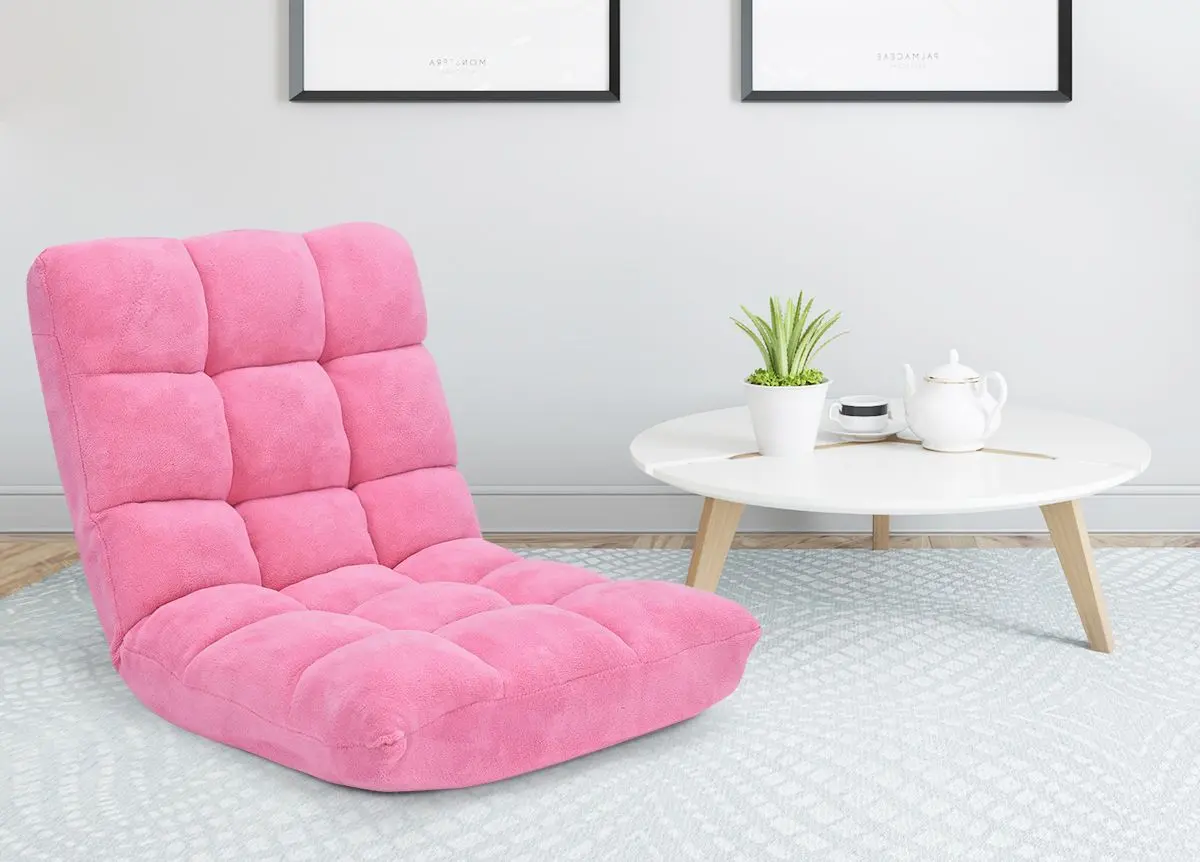 Sezlong moale Costway HV10355PI (Pink)