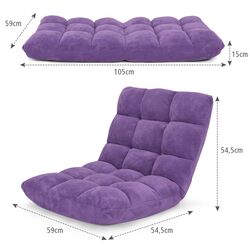 Sezlong moale Costway HV10355VT (Violet) Thumb