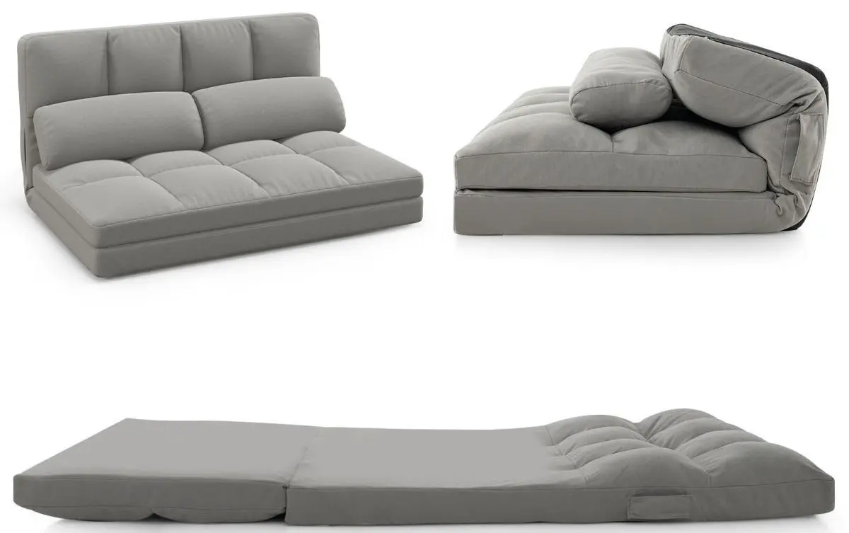 Sezlong moale Costway HV10561GR (Light Grey) - 3