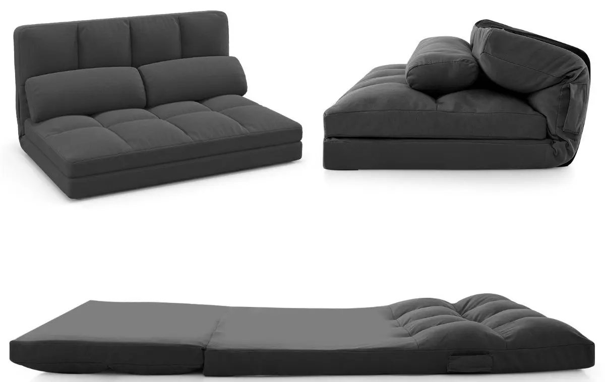 Sezlong moale Costway HV10561HS (Dark Grey) - 3