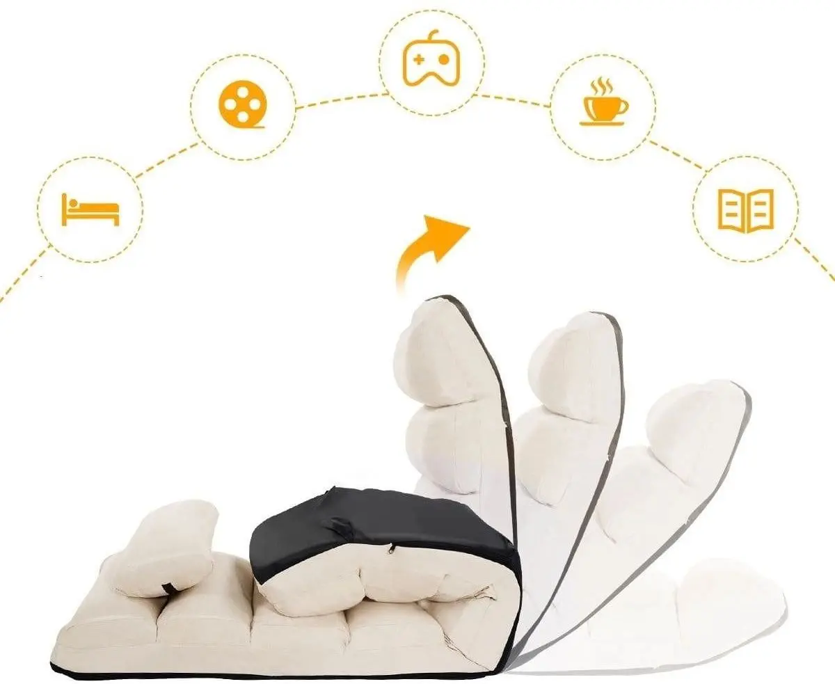 Sezlong moale Costway HW53981BE (Beige) - 3