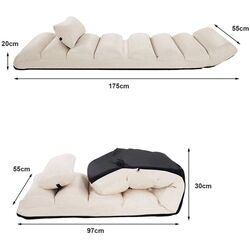 Sezlong moale Costway HW53981BE (Beige) Thumb