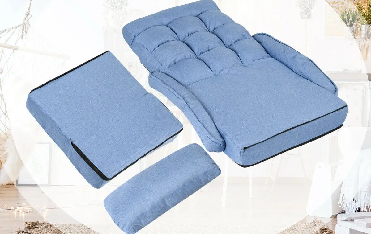 Sezlong moale Costway HW56730BL (Blue) - 4