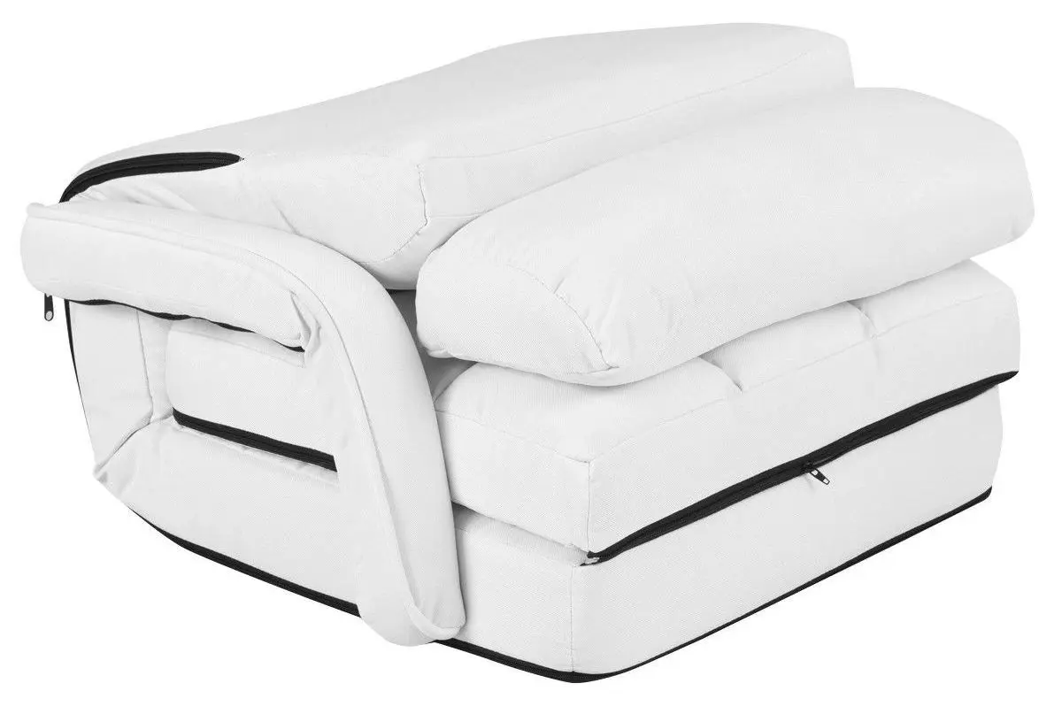 Sezlong moale Costway HW56730WH (White) - 5