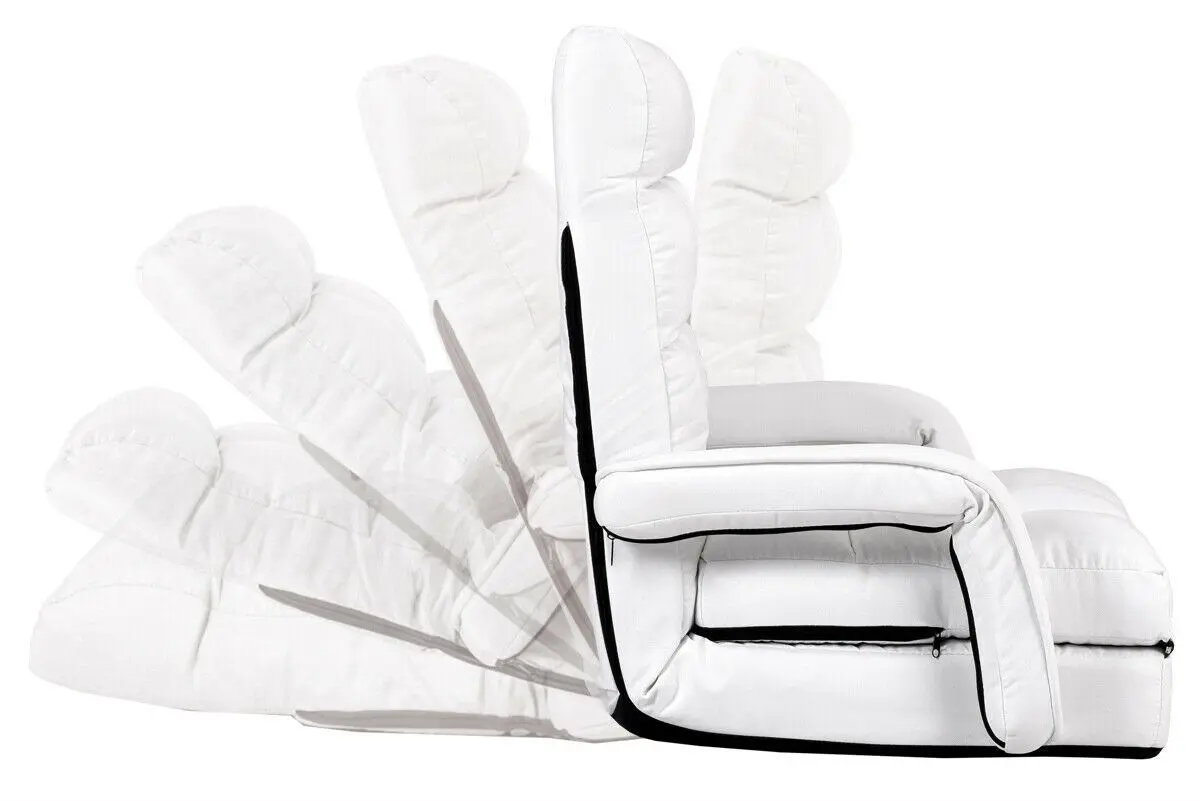 Sezlong moale Costway HW56730WH (White) - 7